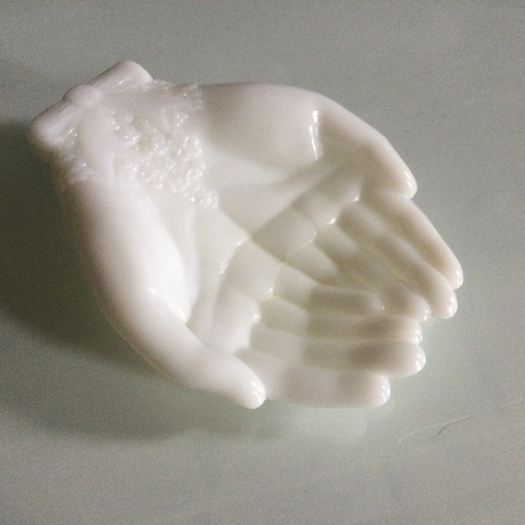 Avon Other Vintage Milk Glass Hands Dish Poshmark